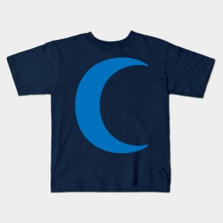 half moon (blue) Kids T-Shirt